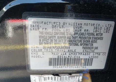 2013 Nissan Sentra Sr from USA, damaged, VIN 3N1AB7AP3DL683911